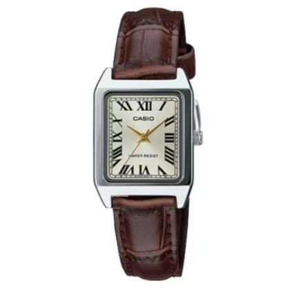 Casio General LTP-V007L-9B Brown Leather Band Women Watch